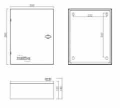 MAtt:e EVU-3-63-ISL Three-phase connection unit with 3 x 63amp single-phase isolators